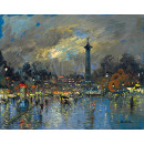 Репродукции на картини: Париж, площад Бастилията (1928) – Константин Коровин